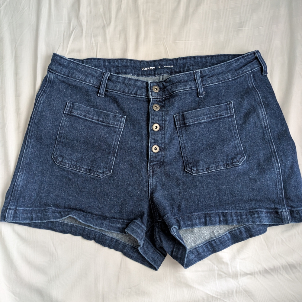 Old Navy Women's Blue Denim Shorts